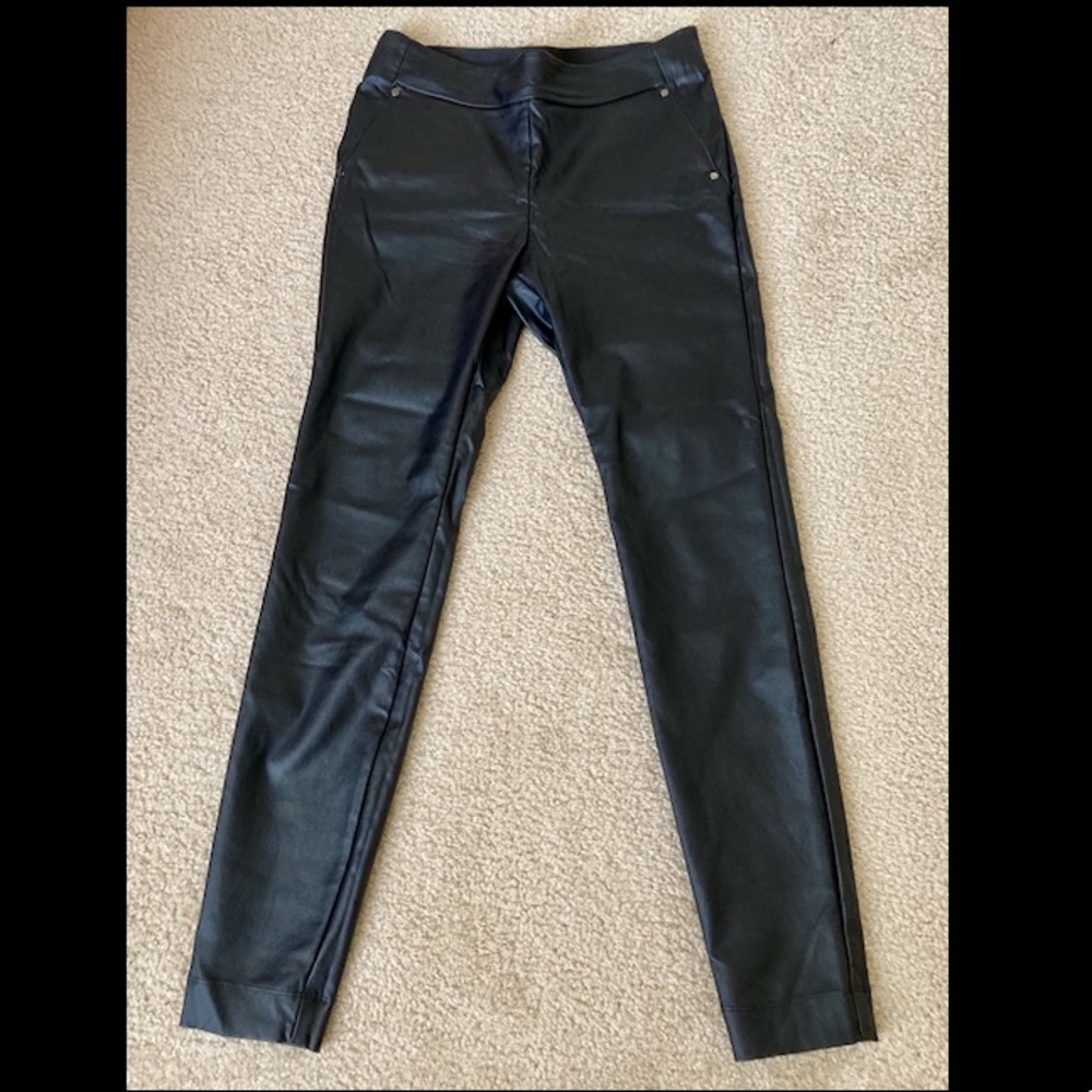 Maurices black faux leather leggings